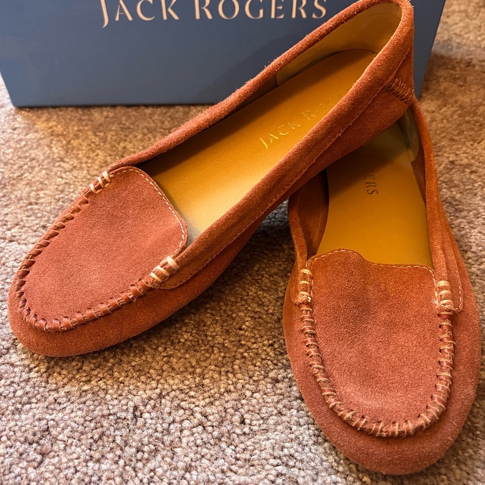 Jack Rogers Women's Moccasins in Rust Brown